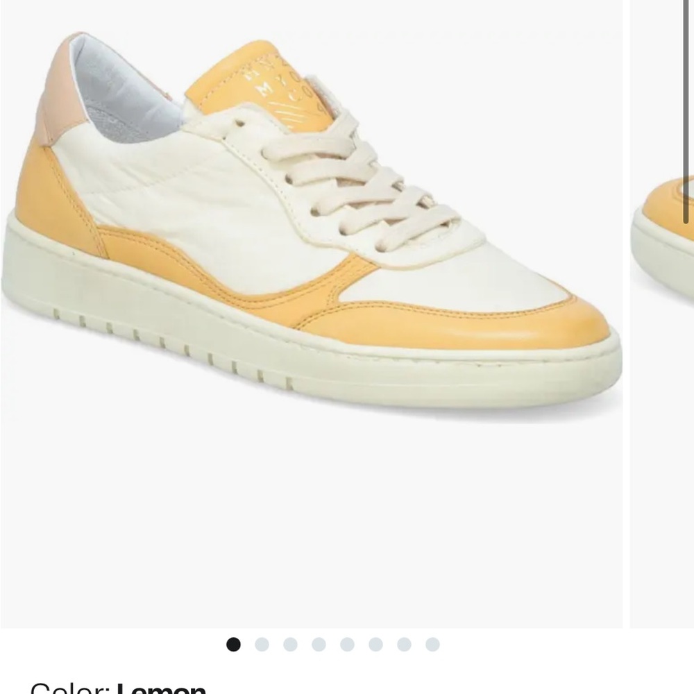 Veronica sneaker. color: lemon size 8.5-9
